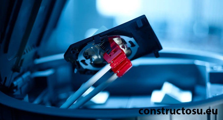 Priză de date dublă îngropată cu cabluri ecranate