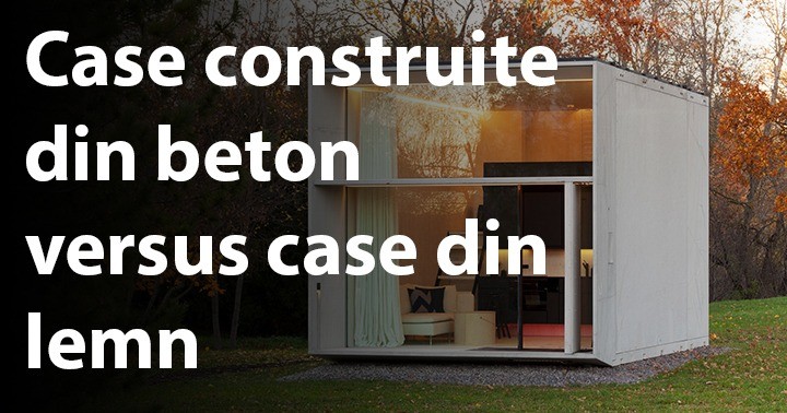 Case construite din beton versus case din lemn