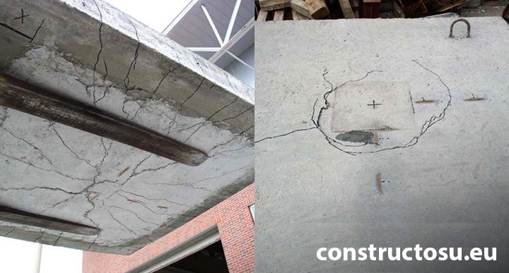 Test planșeu încărcare concentrată