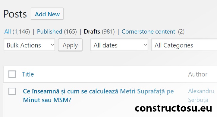 Multe articole nescrise încă