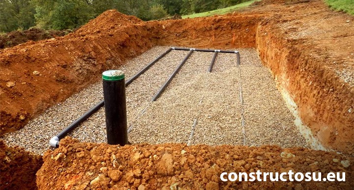 Câmp de drenaj pentru fosă septică