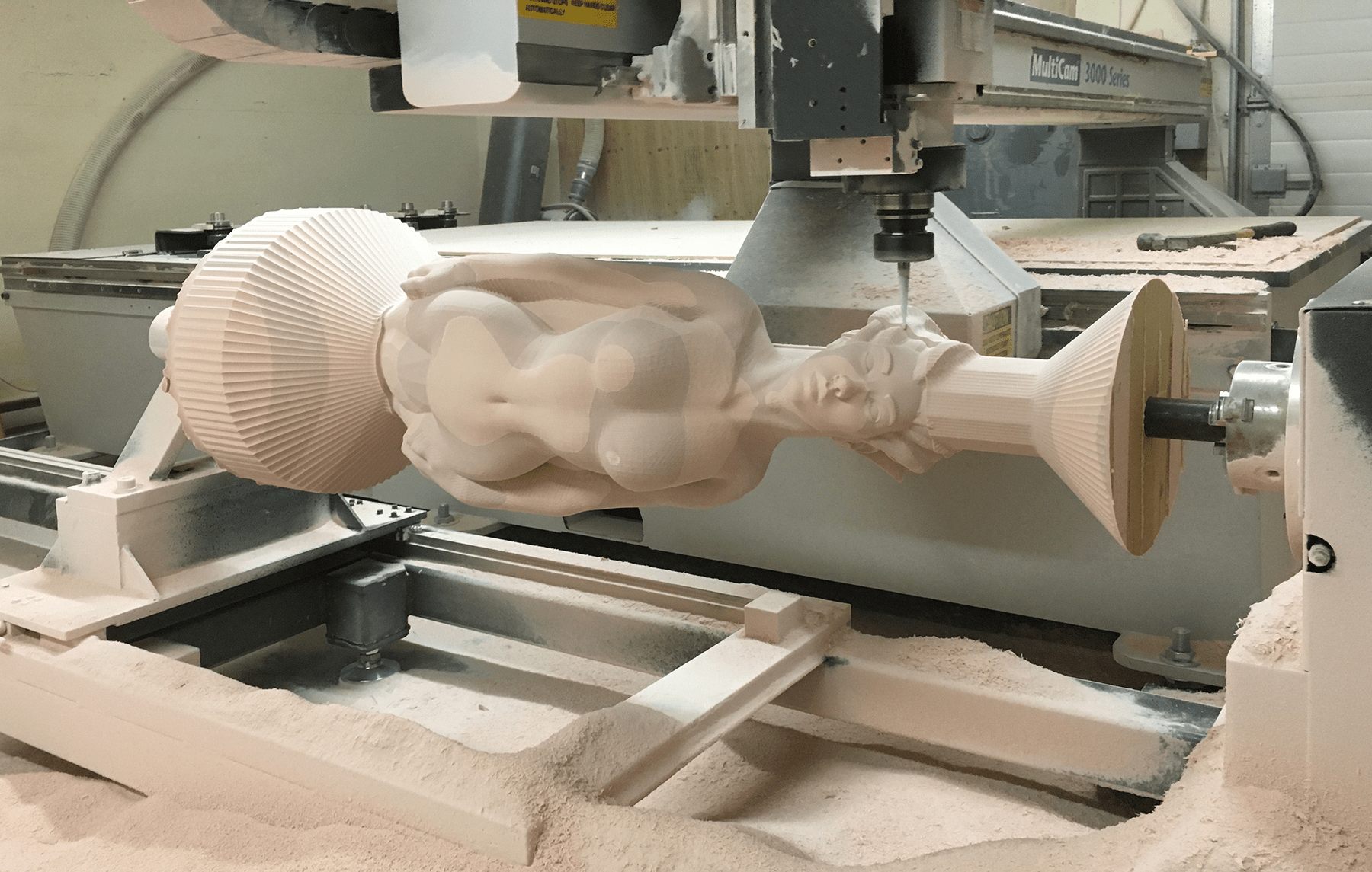 Utilaj comandat numeric cu 4 axe